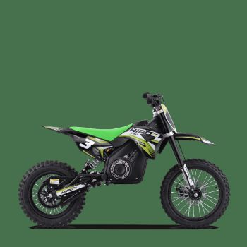 DIRT BIKE ENFANT ÉLECTRIQUE HIRO ROCKET 1300W BRUSHLESS VERT