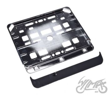 Numbrialus mootorrattale, metallik hõbedane