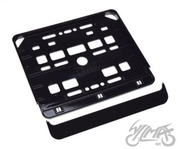 Numbrialus mootorrattale, metallik must