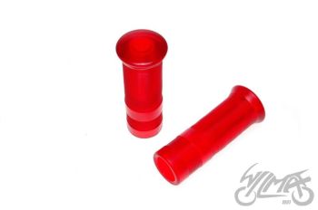 Gripid VINTAGE 1"+7/8" läbipaistev punane