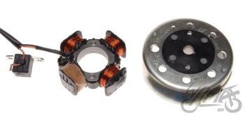 Süüte komplekt (magneeto+mähis), 4 pooli, 3 juhet