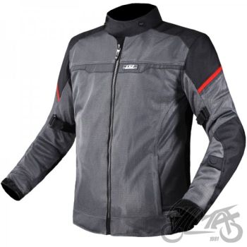 KURTKA LS2 RIVA MAN BLACK DARK GREY RED XXL