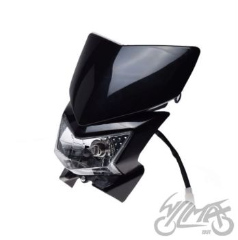 Esiplastik tulega H4 12V 35/35W, must