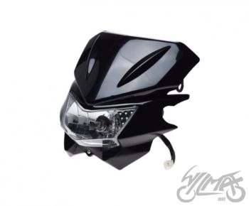 Esiplastik tulega H4 12V 35/35W, must