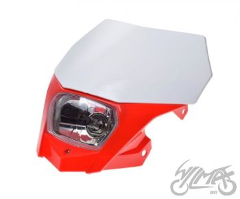 Esiplastik tulega H4 12V 35/35W, punane/valge