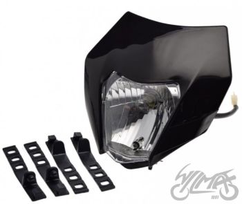 Esiplastik tulega H4 12V 35/35W, must