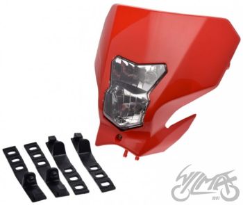 Esiplastik tulega H4 12V 35/35W, punane