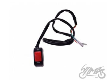 Tulede lüliti ON-OFF, 2 juhet, 22mm leistangile