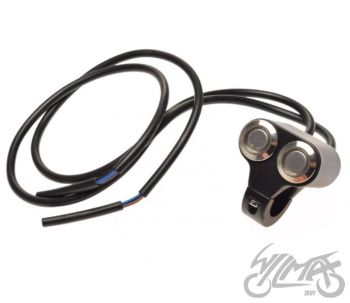 LÜLITI, KAHEKORDNE 22 mm LENKSTANGILE TAGAVALGUSTUSEGA