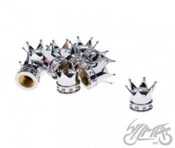 Ventiilikork 10tk, hõbedane kroon