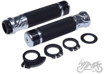 Gripid 22/24mm, rullgaasile Leoshi 655a, hõbedane