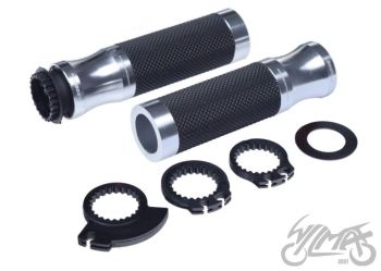 Gripid 22/24mm, rullgaasile Leoshi 652 - hõbedane