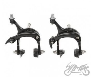 Pidurikomplekt - U-pidur, racing/road, must, 43-60mm