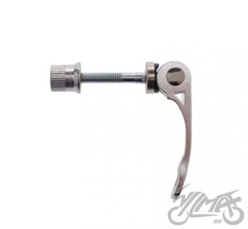 Sadulaklamber jalgrattale, hõbedane