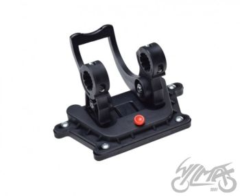 UCHWYT KOSZA DO KIEROWNICY ROWEROWY CZARNY KPL