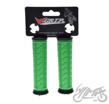 Käepidemed jalgrattale, rohelised, 120 mm