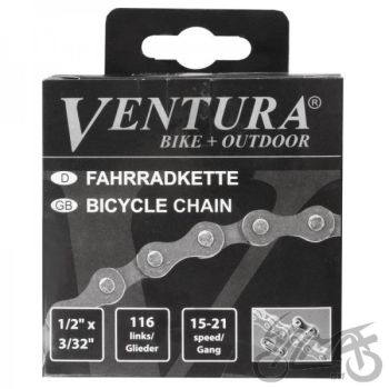 KETT, JALGRATTA ÜLEKANNE 5/6/7 KÄIKU 1/2" x 3/32" 116L