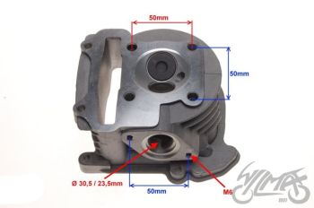 Silindripea suurte klappidega 80cc, 4T