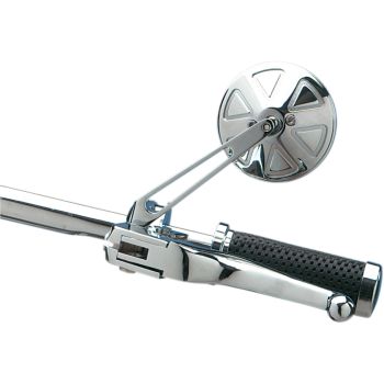 ROUND MIRROR W/SHORT STEM