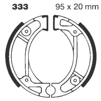 BRAKE SHOE GROOVED