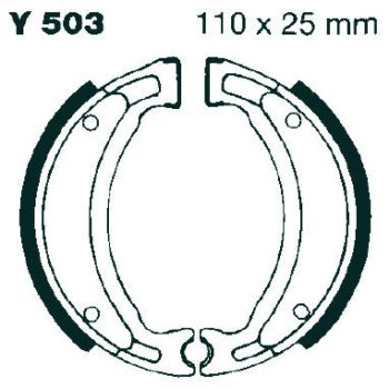BRAKE SHOE GROOVED