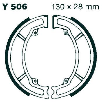 BRAKE SHOE GROOVED