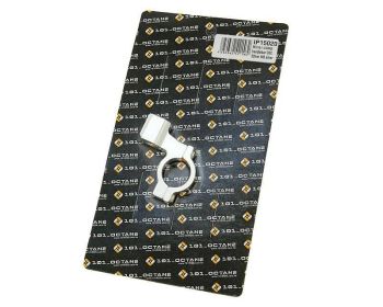 mirror mounting clamp / bracket CNC milled, M8 thread for 22mm handlebars - silver