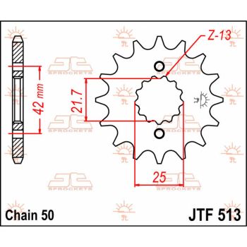SPROCKET FRONT 17T 520