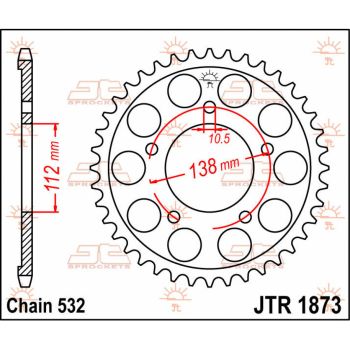 SPROCKET REAR 48T 532