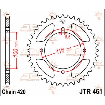 SPROCKET REAR 48T 420