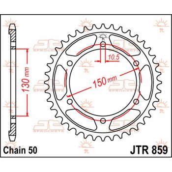 SPROCKET REAR 40T 530