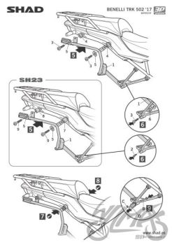 Kohvri adapter, külgmine Benelli TRK 502