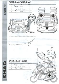Pidurituli kohvrile, Shad sh26 sh29 sh33 sh34 sh37
