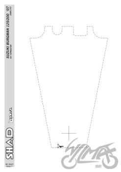 Kohvri adapter, ülemine - Shad, Suzuki Burgman
