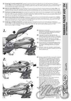 Kohvri adapter, ülemine - Shad, Yamaha Fazer FZ6