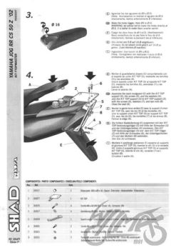 Kohvri adapter, ülemine - Shad, Yamaha jog ii 50
