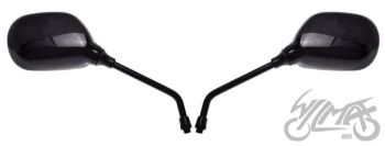 Tahavaatepeegel MP101-L ovaalne, must M8