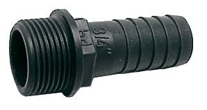 hose adapter polyp.male 1x25