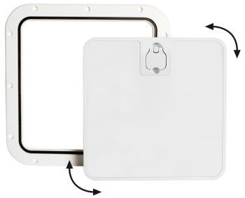 Inspection hatch white 375x375