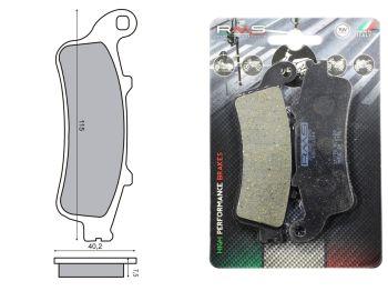 KLOCKI HAMULCOWE PRZÓD HONDA ST 1100 PAN EUROPEAN RMS