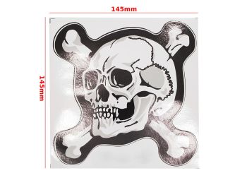 NAKLEJKA PIRAT BIAŁO SREBRNY DUŻA KAT-G