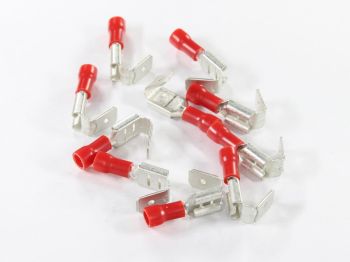 ROZGAŁĘŹNIK KONEKTOROWY 6.3mm CZERWONY KPL. 10szt.