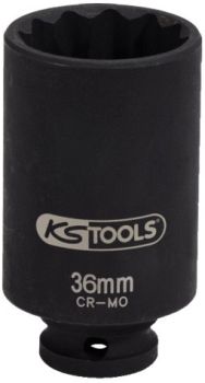 1/2" PIKK LÖÖKPADRUN 36MM. 12-KANT KS TOOLS