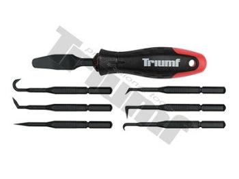 8-OS. O-RÕNGA EEMALDUSE NÕELHAAGID (KONKSNAASKLID) KOMPL. FIIBERPLAST 165MM ÜMARAD TRIUMF