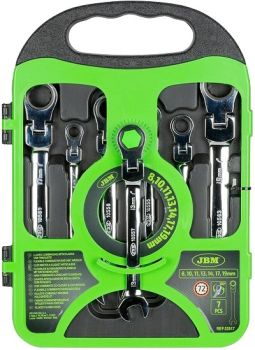 7-OS. LIIGEND TIRR SILMUS-LEHTVÕTMETE KOMPL. 8-19MM JBM*