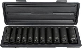 11-OS. 1/2" PIKAD LÖÖKPADRUNID (12-KANT) STARDIKOMPLEKT 10-24MM PLASTKARP JBM