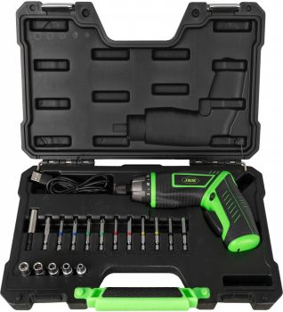 19-OS. AKUKRUVIKEERAJA 5NM KOOS 1/4" TRELLIOTSIKUTEGA. LED. LI-ION. USB-C JBM