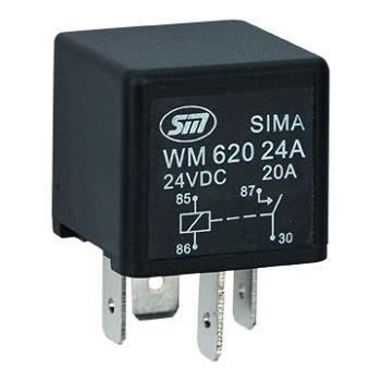 MINIRELEE 24V 20A 4 JALAGA 1TK M+