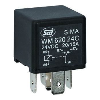 MINIRELEE 24V 20/15A 5 JALAGA 1TK M+