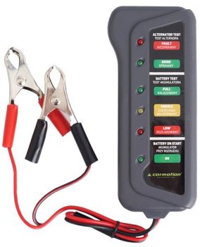 AKU JA GENERAATORI TESTER 12V CARMOTION